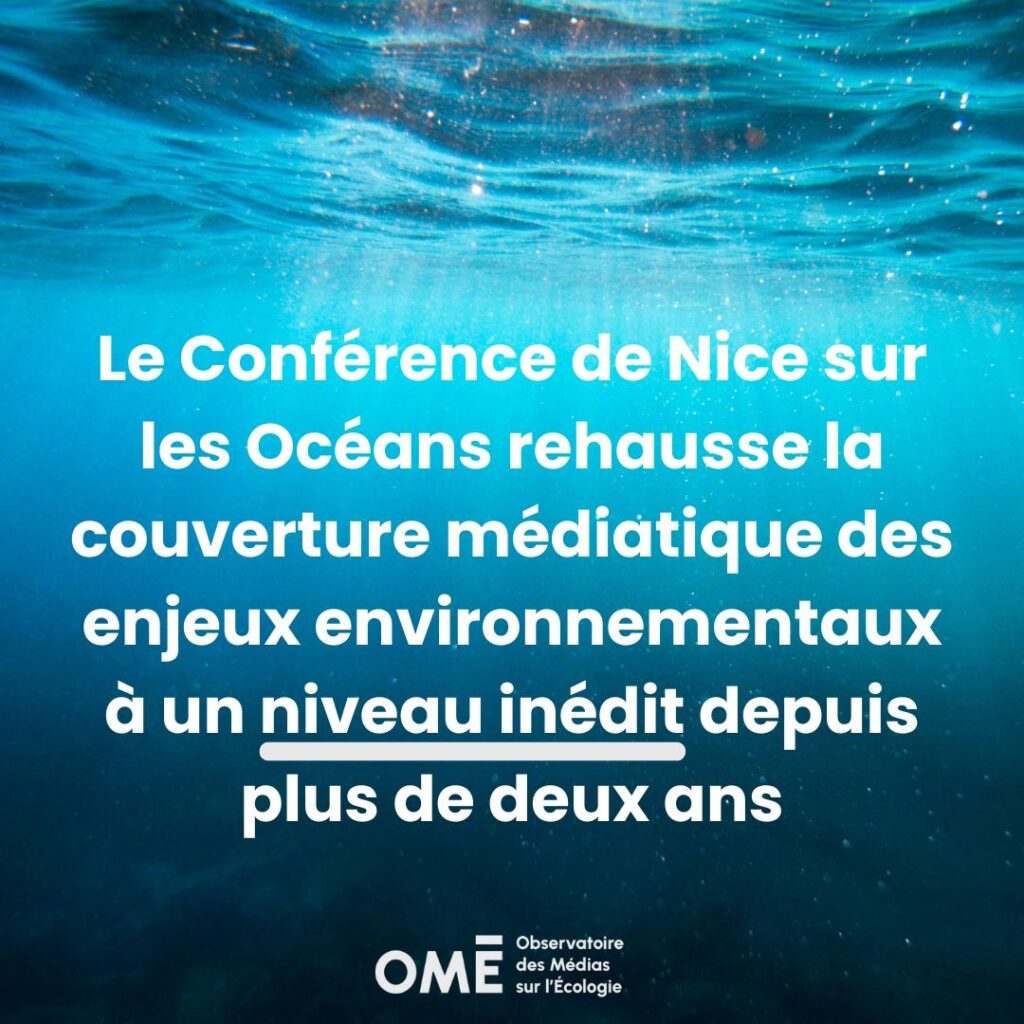 L’UNOC3 rehausse la couverture médiatique des enjeux environnementaux à un niveau inédit depuis 2 ans